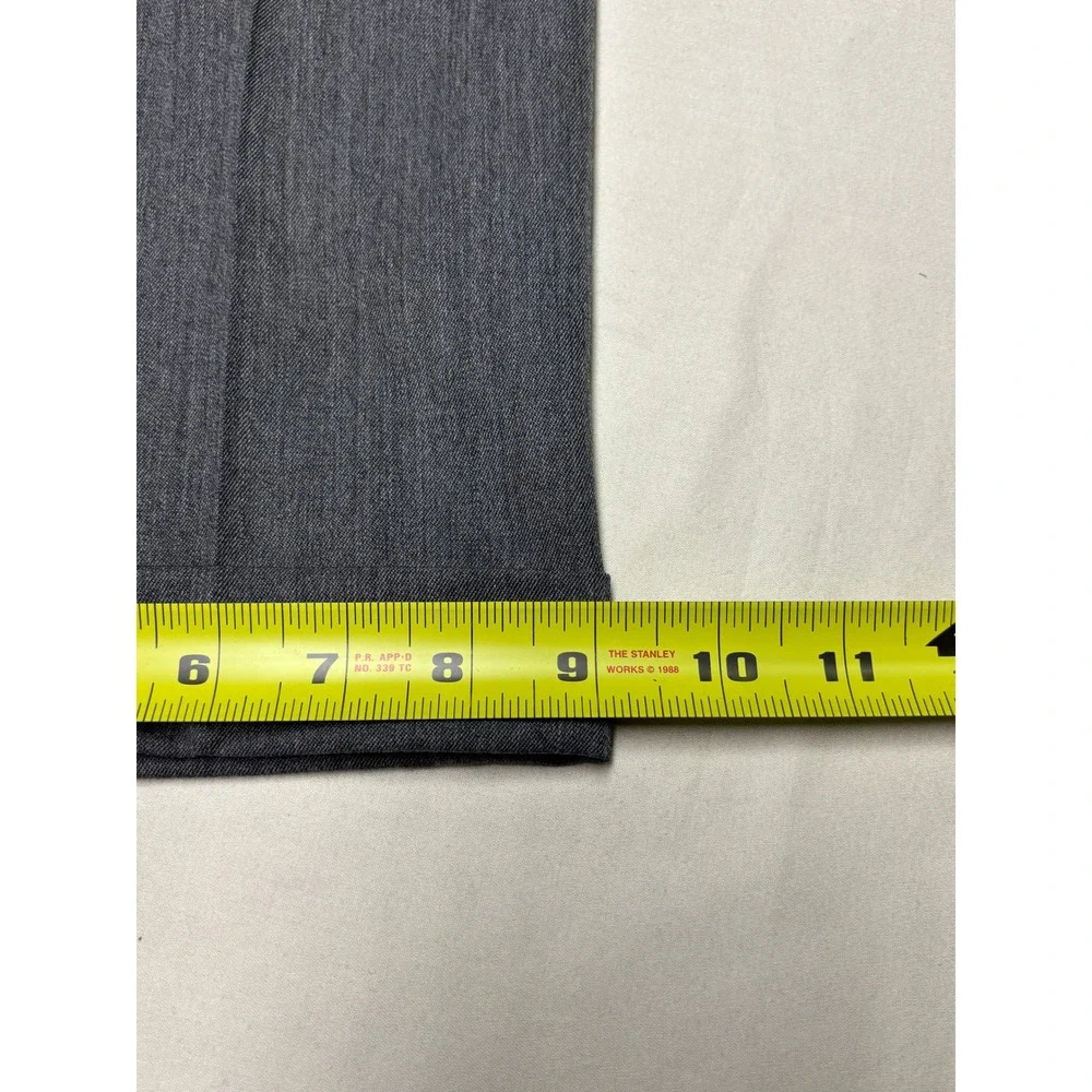 Brooks Brothers Mens Grey 100% Wool Pleated Cuffed Dress Pants Made Canada 38x30